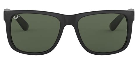 Ray Ban Rb4165 Justin Sunglasses Black Green Tortoise Black