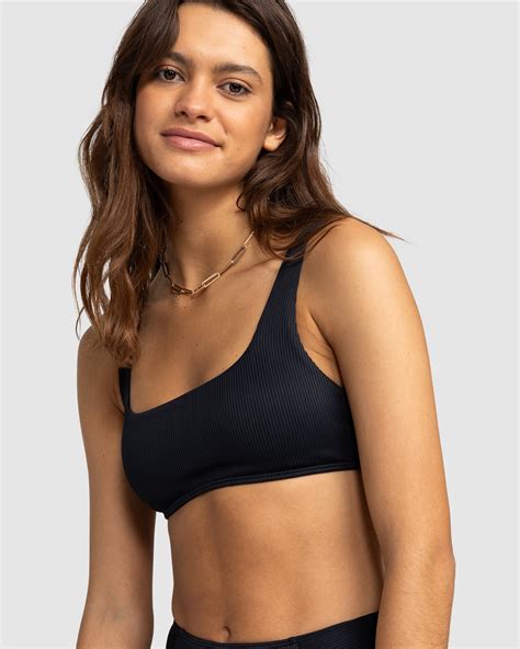 Roxy Rib Roxy Love The Glassy Bralette Bikini Top For Women
