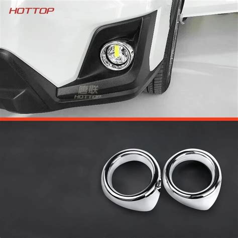 2Pcs Chrome Car Auto Front Fog Light Lamp Foglights Cover Trim Styling