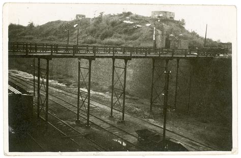Pillboxes Military Blockhouses On A Hill By A Colliery Bridge Over
