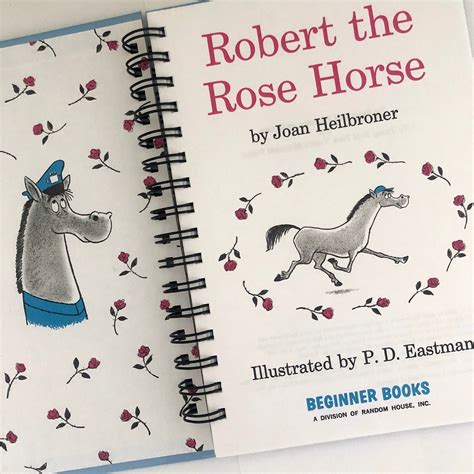 Robert The Rose Horse Repurposed Sketchbook Etsy