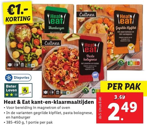 Heat Eat Kant En Klaarmaaltijden Aanbieding Bij Lidl