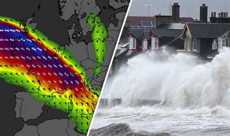 Storm Eleanor Warning Latest Maps Shows 80mph Gusts Whip Across UK