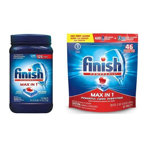 Finish Powerball Max in One Dishwasher Detergent Tablets ฟนช