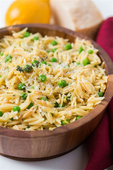 Quick And Easy Lemon Orzo With Parmesan And Peas Oh Sweet Basil