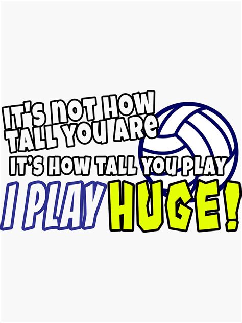 "Funny Volleyball Sayings | Volleyball Player" Sticker by ...