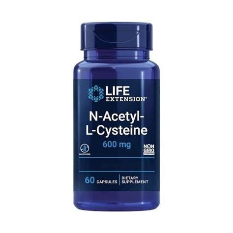 Life Extension N Acetyl Cysteine NAC 600mg Dépôt 1 Capsule tous