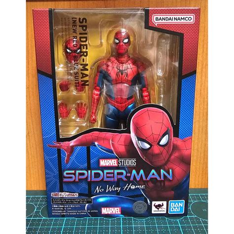 Shf Spider Man New Red Blue Suit Nwh S H Figuarts No Way Home