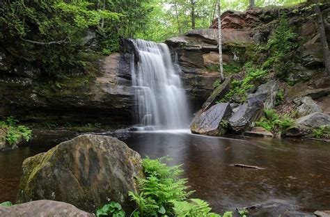 Middle Hungarian Falls Michigan Nature Photos By Greg Kretovic