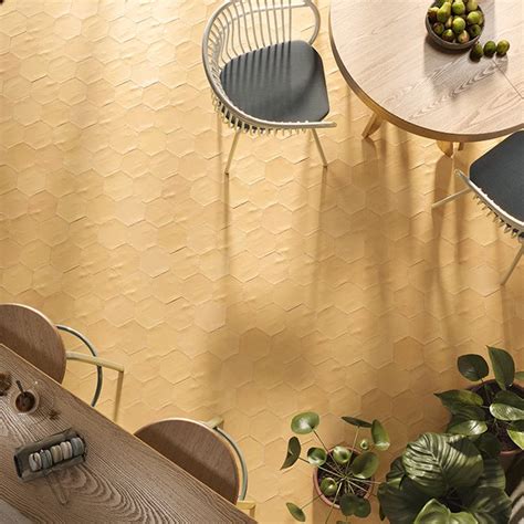 Price Match Guarantee On These KOUS Roam Yellow Hexagonal Tiles Tiles