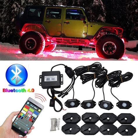 Rgb Chassis Lights Drag Four Led Interior Decorative Lights Car Bottom