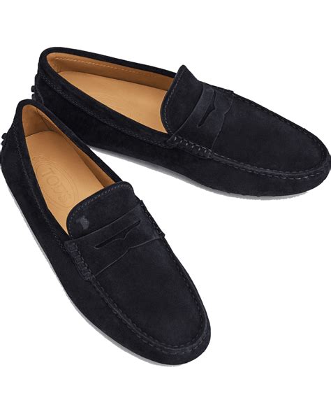 Tods Mens Mocassino Nuovo Gommino Penny Loafer Nero Black