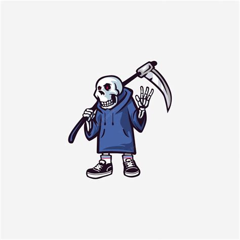 Premium Vector | Cute reaper