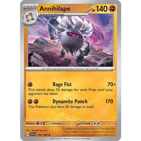 Annihilape Blister Pokemon Tcg Live Codes Ptcgl Store