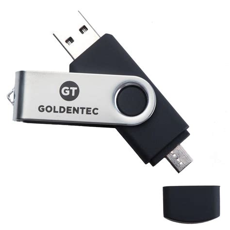 Pen Drive Otg 32gb Duo Preto Goldentec KaBuM