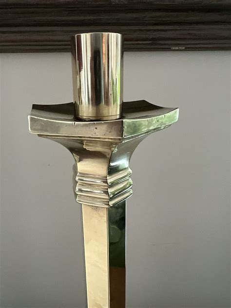 Rostand Brass Altar Candlesticks Pair 17 Inches EBay