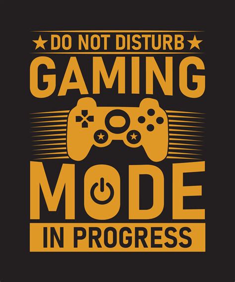 DO NOT DISTURB GAMING MODE IN PROGRESS 16894804 Vector Art at Vecteezy