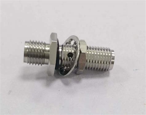 Ghz Sma Female To Sma Female Bulkhead Rf Coaxial Adapter Ss Body