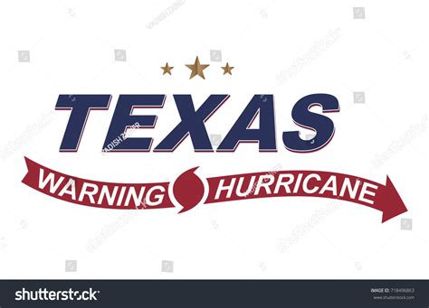 Warning Hurricane Texas Symbols Arrows On Stock Vector (Royalty Free) 718496863 | Shutterstock