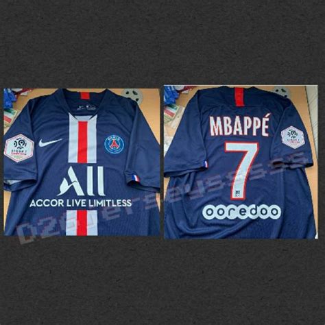 Jual Jersey PSG Home 2019 2020 OFFICIAL Cetak Nama Font Ligue 1