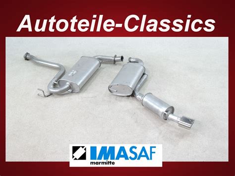 IMASAF Auspuff SET für Alfa Romeo GTV Spider Mitteltopf Endtopf