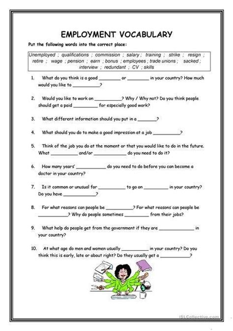 Free Printable Job Readiness Worksheets