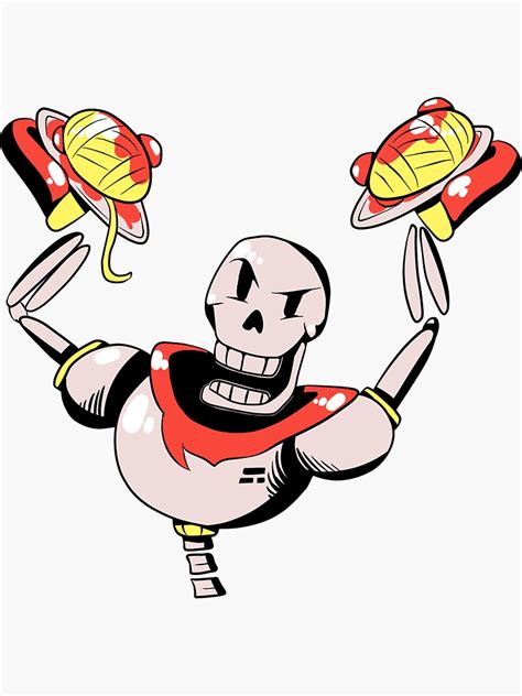 Papyrus Undertale Sticker For Sale By Keeyo Redbubble