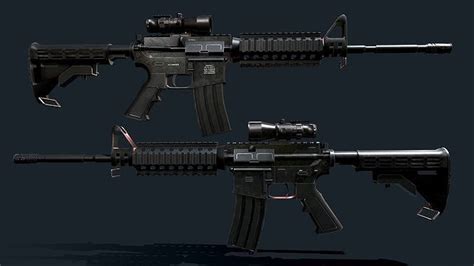 M4a1 Assault Rifle 3d Model Cgtrader