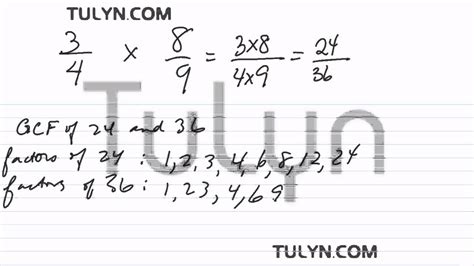 multiplication of fractions with reducing to lowest terms - YouTube 