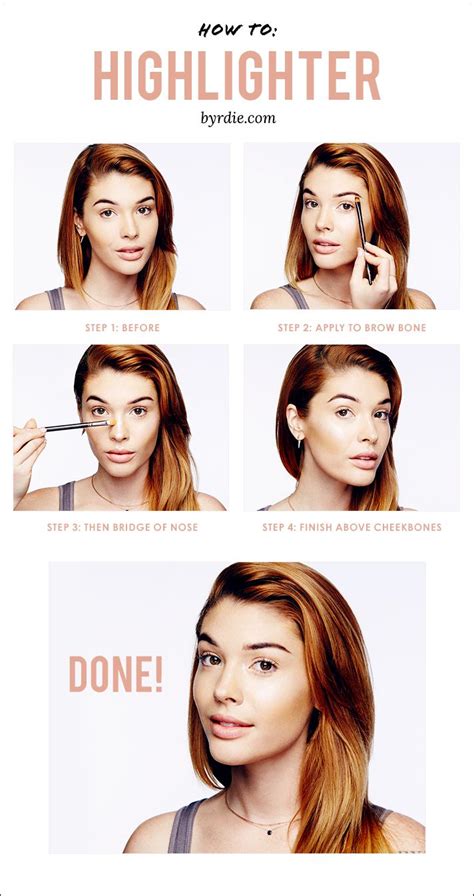 How To Apply Highlighter Like A Makeup Artist Makeup Tips Highlighter Highlighter Makeup