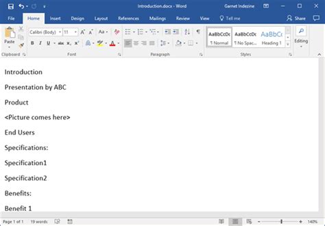 Creating Powerpoint Outlines In Microsoft Word 2016 For Windows