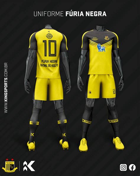 Mockup Uniforme King Sports Roupa De Futebol Camisetas De Futebol