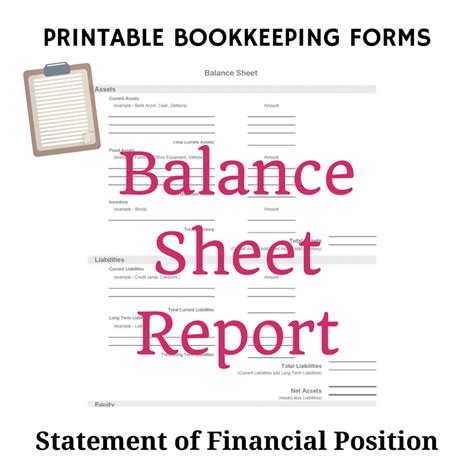 Free Bookkeeping Forms and Accounting Templates | Printable PDF