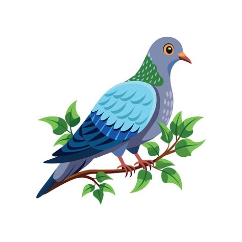 Realistic Pigeon Bird Concept Illustration Vector Art At Vecteezy