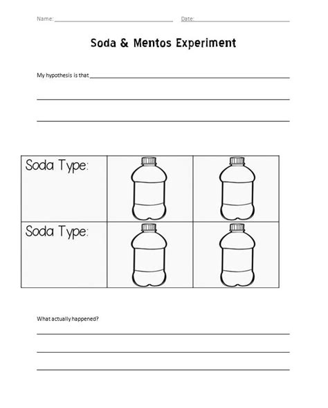 Science Experiment Coke And Mentos