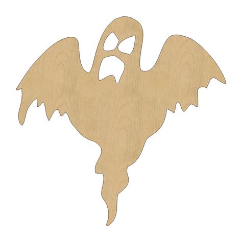 Halloween Ghost Cutout Shape Laser Cut Unfinished by AIHConcepts