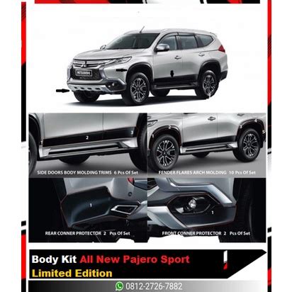 Jual Body Kit All New Pajero Sport Limited Edition Shopee Indonesia