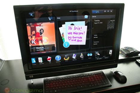 HP TouchSmart IQ800 Series PC Hands On Ubergizmo