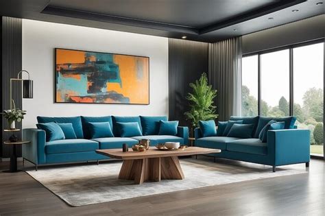 Premium AI Image | Contemporary sofa living room in modern room