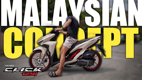 Honda Click 125i Upgrades And Accessories Malaysian Concept Youtube