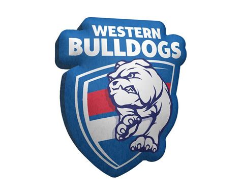 AFL Western Bulldogs Logo Cushion | Western bulldogs, Bulldog, My pet dog