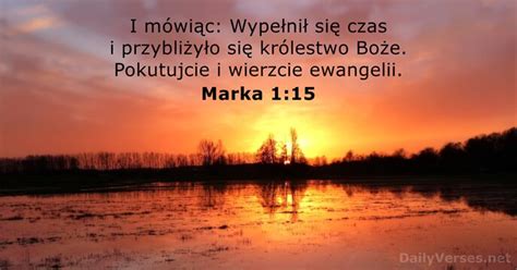 Wrze Nia Biblijny Werset Dnia Marka Dailyverses Net