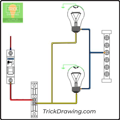 Como ligar várias lâmpadas no mesmo interruptor Trick Drawing