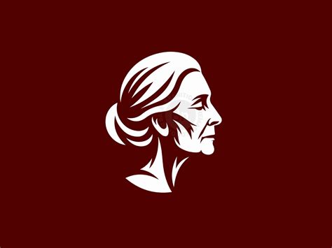 Abstract Old Woman Head Logo Branition