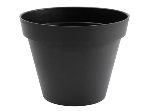 Eda pot rond toscane ø 40 cm contenance 23 l gris anthracite