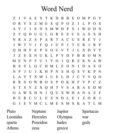 Word Nerd Word Search Wordmint