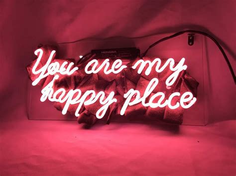 Home Wall Decor You Are My Happy Place Neon Sign Handmade Led Art Wall