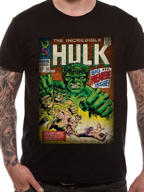 The Incredible Hulk Official Marvel Unisex Black T Shirt Buy Marvel T