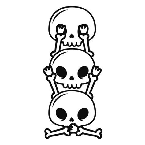 Two Skulls Sitting On Top Of Each Other With Their Hands In The Air