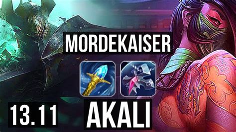 MORDE Vs AKALI TOP 4 1 4 KR Master 13 11 YouTube